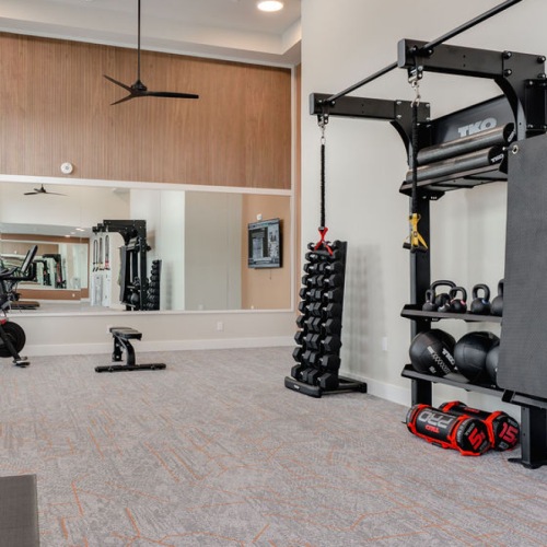 Fitness Center with TRX Bands